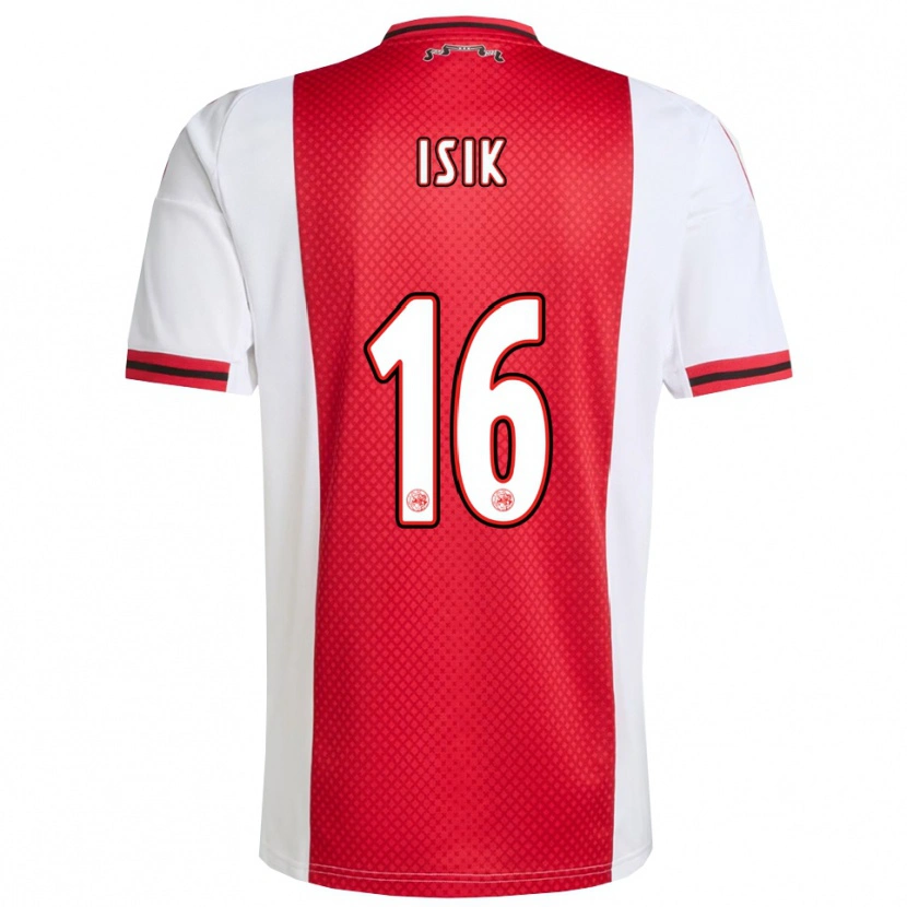 Danxen Kinder Enes Işık #16 Rot Weiß Heimtrikot Trikot 2025/26 T-Shirt Österreich