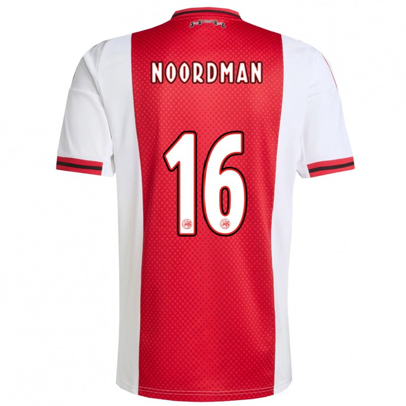 Danxen Kinder Danique Noordman #16 Rot Weiß Heimtrikot Trikot 2025/26 T-Shirt Österreich