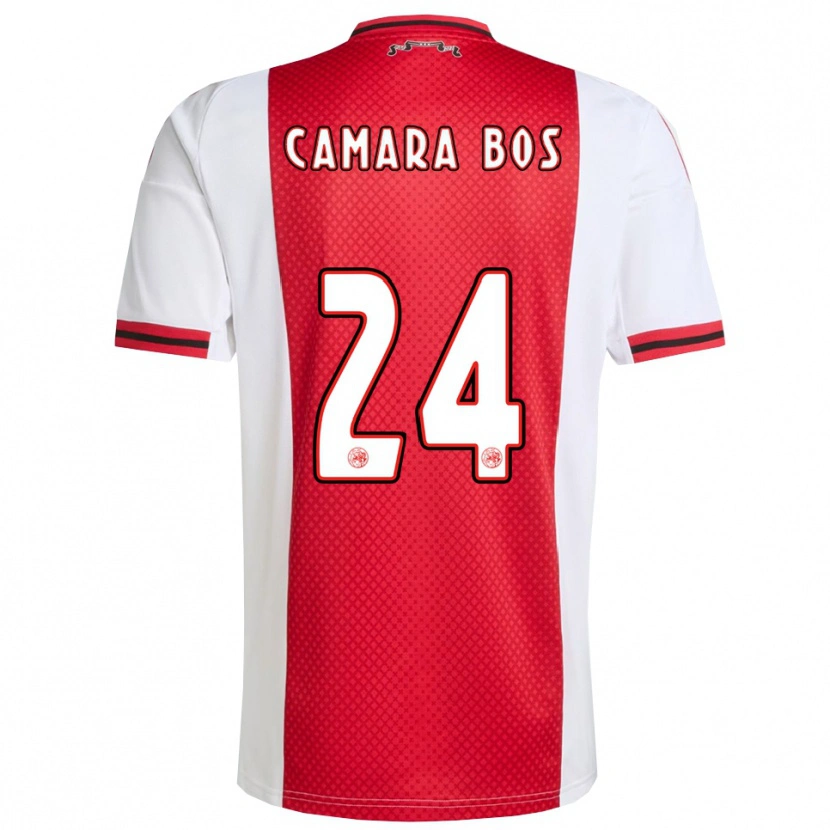 Danxen Kinder Daniel Camara Bos #24 Rot Weiß Heimtrikot Trikot 2025/26 T-Shirt Österreich