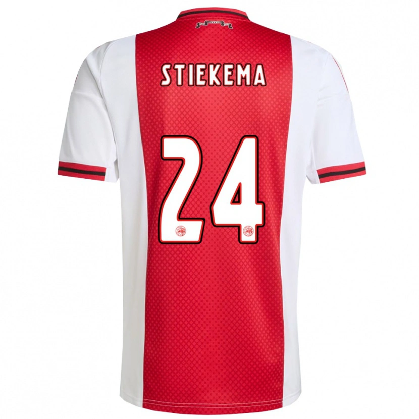 Danxen Kinder Iris Stiekema #24 Rot Weiß Heimtrikot Trikot 2025/26 T-Shirt Österreich