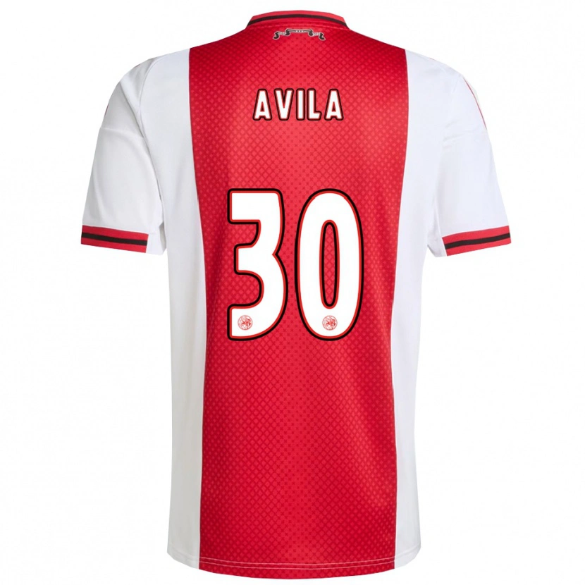 Danxen Kinder Gastón Ávila #30 Rot Weiß Heimtrikot Trikot 2025/26 T-Shirt Österreich