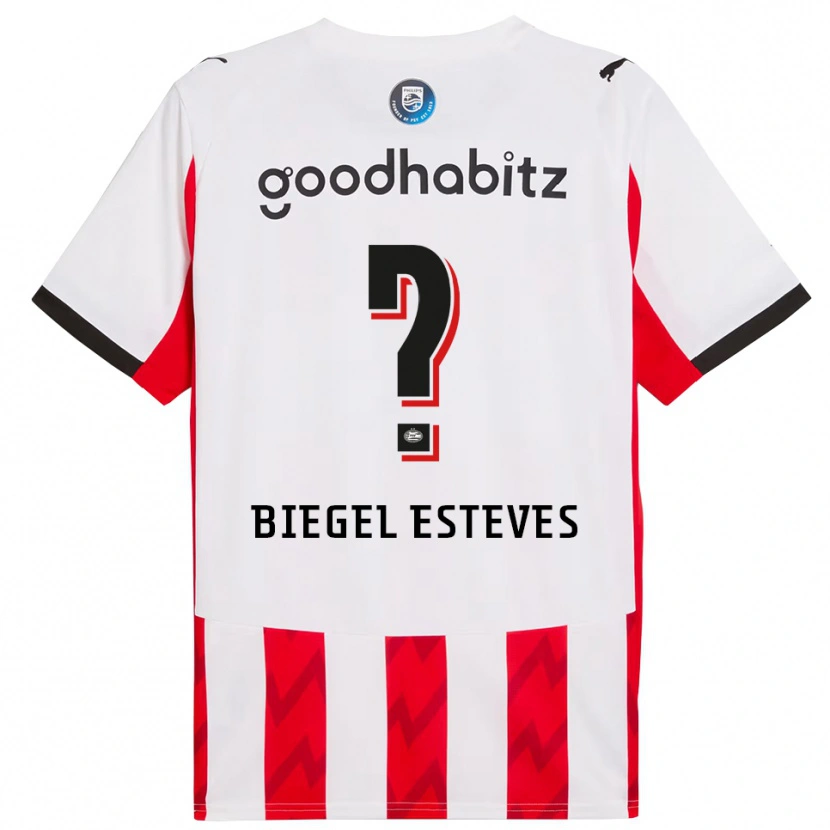 Danxen Kinder Moon Biegel Esteves #0 Rot Weiß Heimtrikot Trikot 2025/26 T-Shirt Österreich