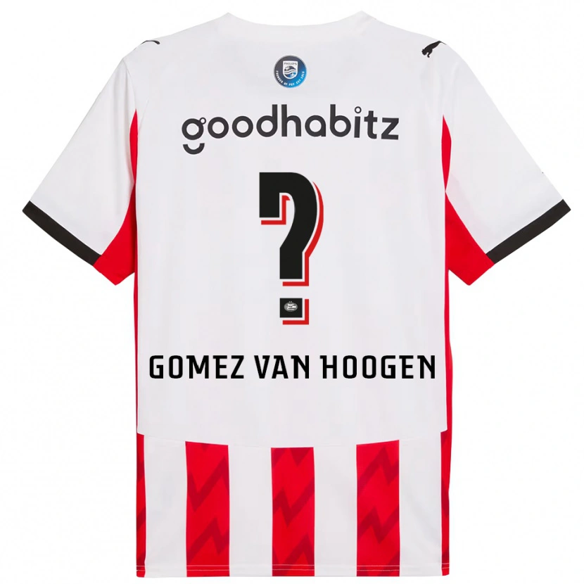 Danxen Kinder Samuel Gomez Van Hoogen #0 Rot Weiß Heimtrikot Trikot 2025/26 T-Shirt Österreich