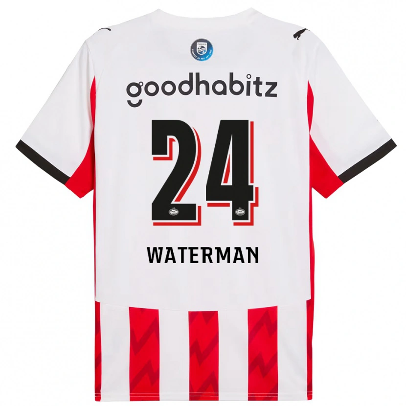 Danxen Kinder Boy Waterman #24 Rot Weiß Heimtrikot Trikot 2025/26 T-Shirt Österreich