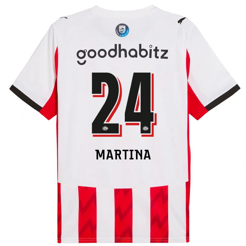 Danxen Kinder Shijona Martina #24 Rot Weiß Heimtrikot Trikot 2025/26 T-Shirt Österreich