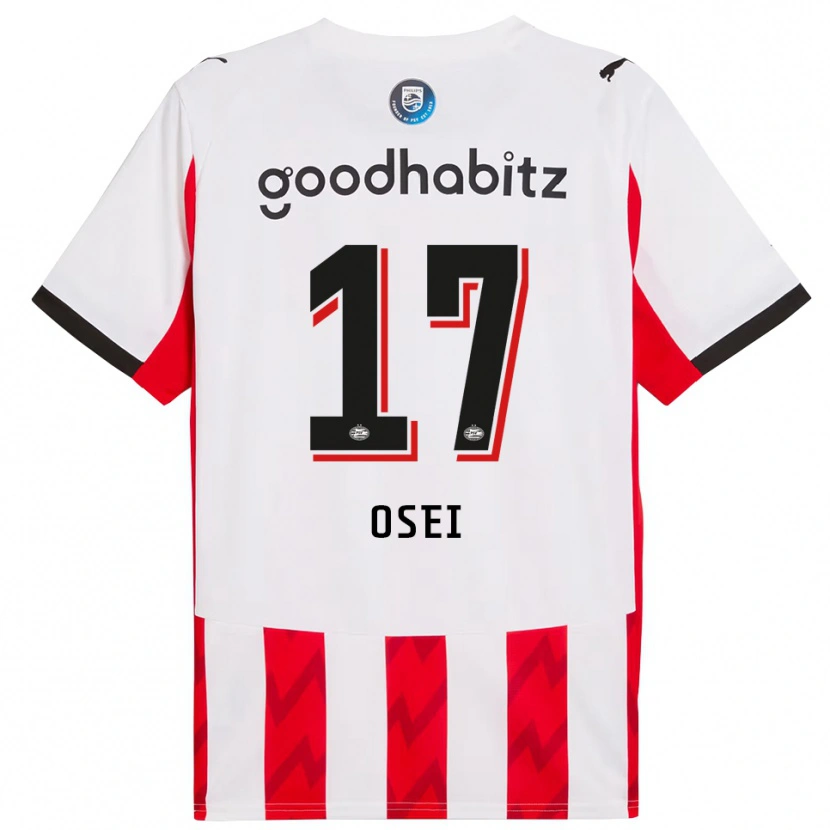Danxen Kinder Micaiah Osei #17 Rot Weiß Heimtrikot Trikot 2025/26 T-Shirt Österreich