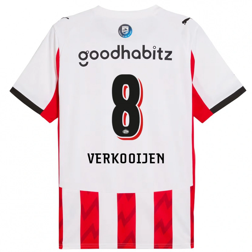 Danxen Kinder Nicolas Verkooijen #8 Rot Weiß Heimtrikot Trikot 2025/26 T-Shirt Österreich