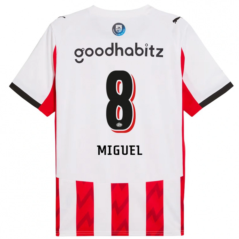 Danxen Kinder Yani Miguel #8 Rot Weiß Heimtrikot Trikot 2025/26 T-Shirt Österreich
