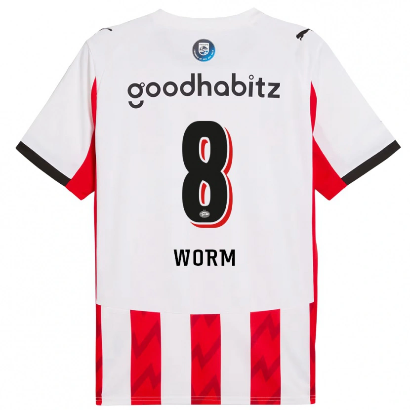 Danxen Kinder Siri Worm #8 Rot Weiß Heimtrikot Trikot 2025/26 T-Shirt Österreich