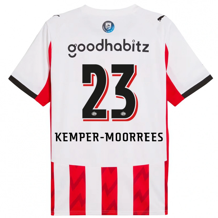 Danxen Kinder Myrthe Kemper-Moorrees #23 Rot Weiß Heimtrikot Trikot 2025/26 T-Shirt Österreich