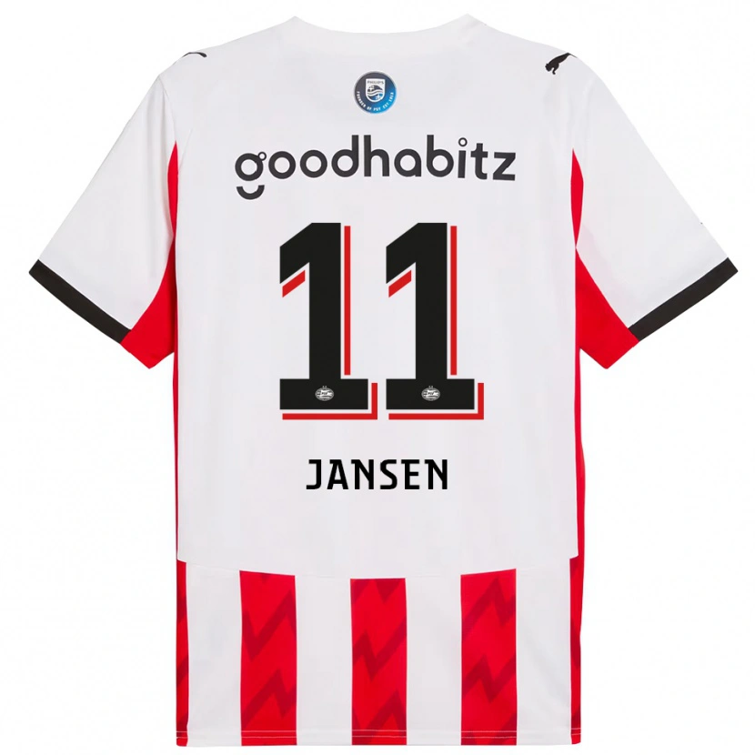 Danxen Kinder Renate Jansen #11 Rot Weiß Heimtrikot Trikot 2025/26 T-Shirt Österreich