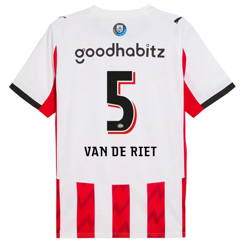Danxen Kinder Raf Van De Riet #5 Rot Weiß Heimtrikot Trikot 2025/26 T-Shirt Österreich