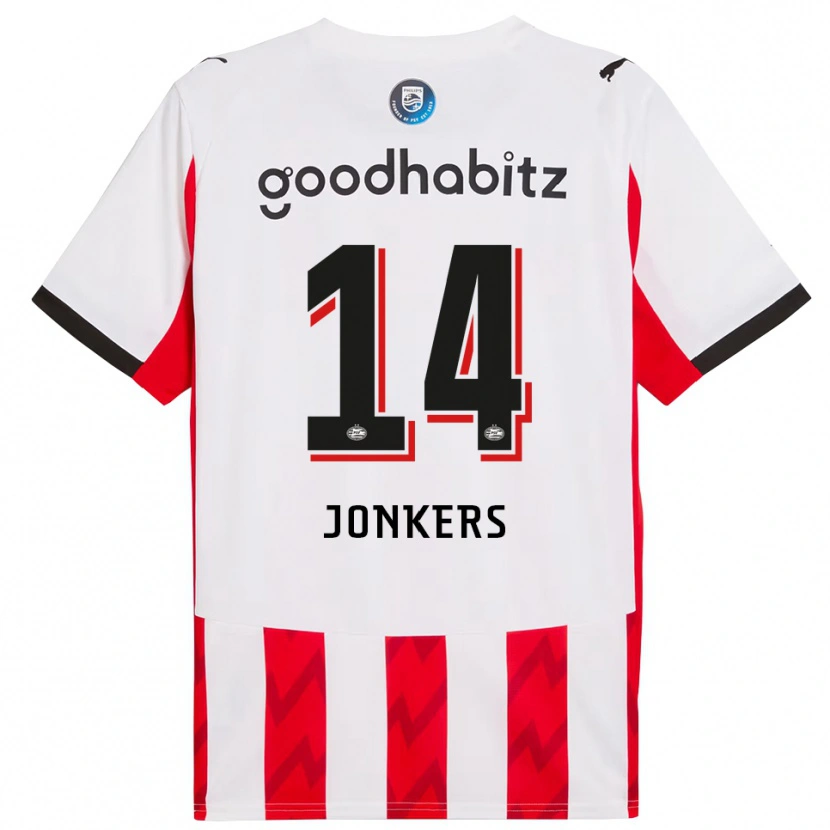 Danxen Kinder Brent Jonkers #14 Rot Weiß Heimtrikot Trikot 2025/26 T-Shirt Österreich