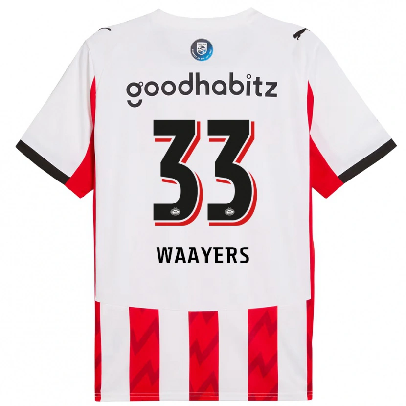 Danxen Kinder Eus Waayers #33 Rot Weiß Heimtrikot Trikot 2025/26 T-Shirt Österreich