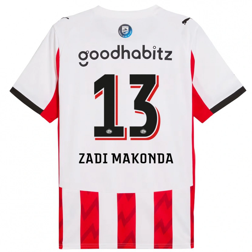 Danxen Kinder David Zadi Makonda #13 Rot Weiß Heimtrikot Trikot 2025/26 T-Shirt Österreich