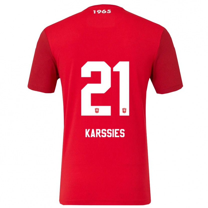 Danxen Kinder Sam Karssies #21 Rot Weiß Heimtrikot Trikot 2025/26 T-Shirt Österreich