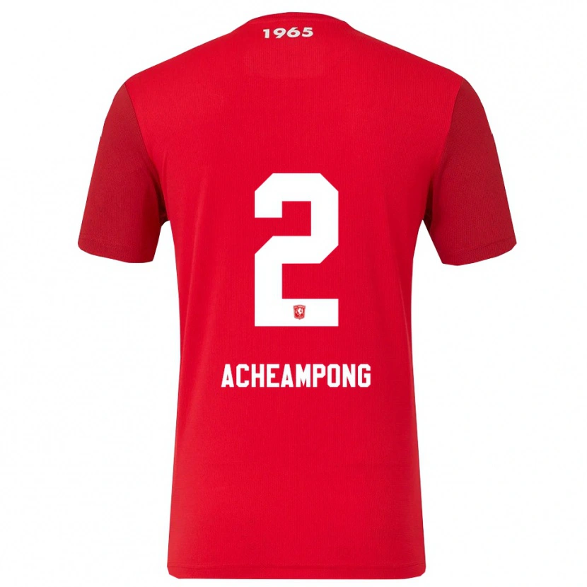 Danxen Kinder Sage Acheampong #2 Rot Weiß Heimtrikot Trikot 2025/26 T-Shirt Österreich