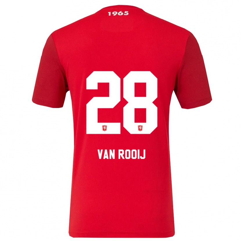 Danxen Kinder Bart Van Rooij #28 Rot Weiß Heimtrikot Trikot 2025/26 T-Shirt Österreich