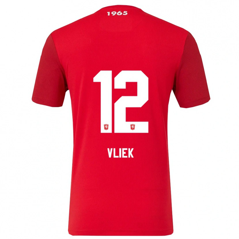 Danxen Kinder Leonie Vliek #12 Rot Weiß Heimtrikot Trikot 2025/26 T-Shirt Österreich