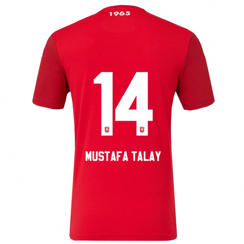 Danxen Kinder Kaan Mustafa Talay #14 Rot Weiß Heimtrikot Trikot 2025/26 T-Shirt Österreich