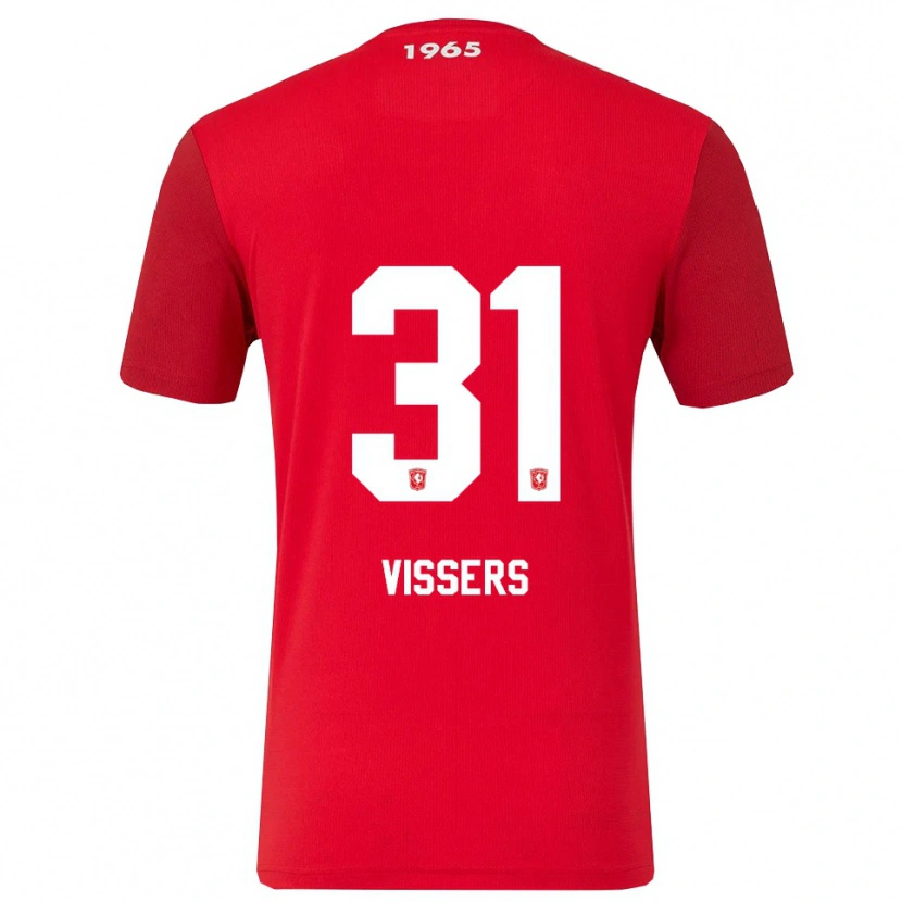 Danxen Kinder Kiki Vissers #31 Rot Weiß Heimtrikot Trikot 2025/26 T-Shirt Österreich