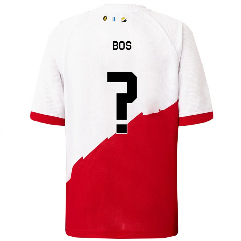 Danxen Kinder Torben Bos #0 Weiß Rot Heimtrikot Trikot 2025/26 T-Shirt Österreich