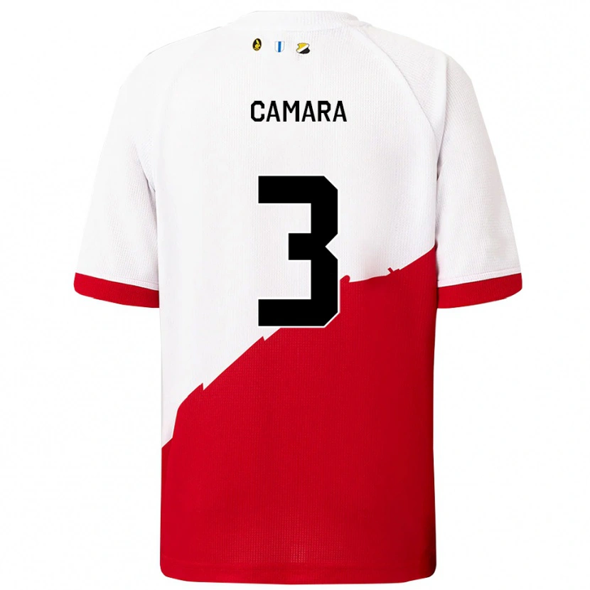Danxen Kinder Lamine Camara #3 Weiß Rot Heimtrikot Trikot 2025/26 T-Shirt Österreich