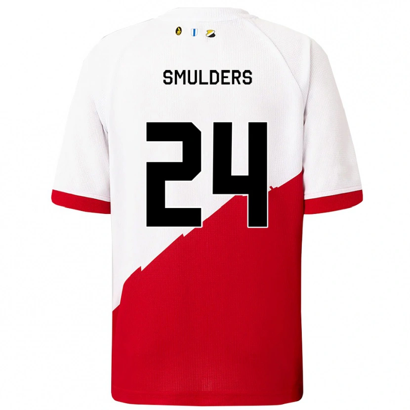 Danxen Kinder Anniek Smulders #24 Weiß Rot Heimtrikot Trikot 2025/26 T-Shirt Österreich