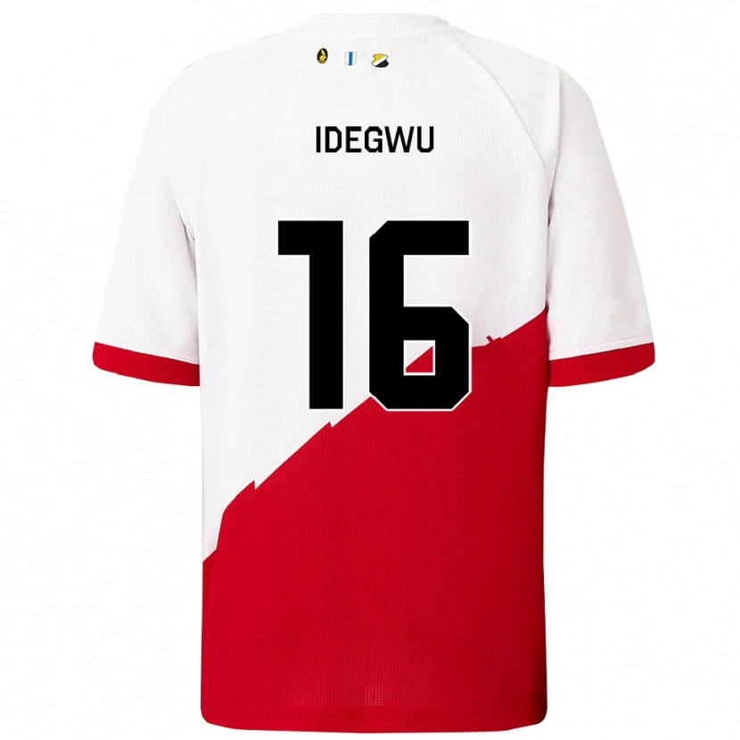 Danxen Kinder Kelechi Idegwu #16 Weiß Rot Heimtrikot Trikot 2025/26 T-Shirt Österreich