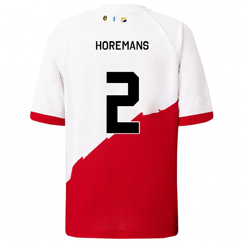 Danxen Kinder Siebe Horemans #2 Weiß Rot Heimtrikot Trikot 2025/26 T-Shirt Österreich