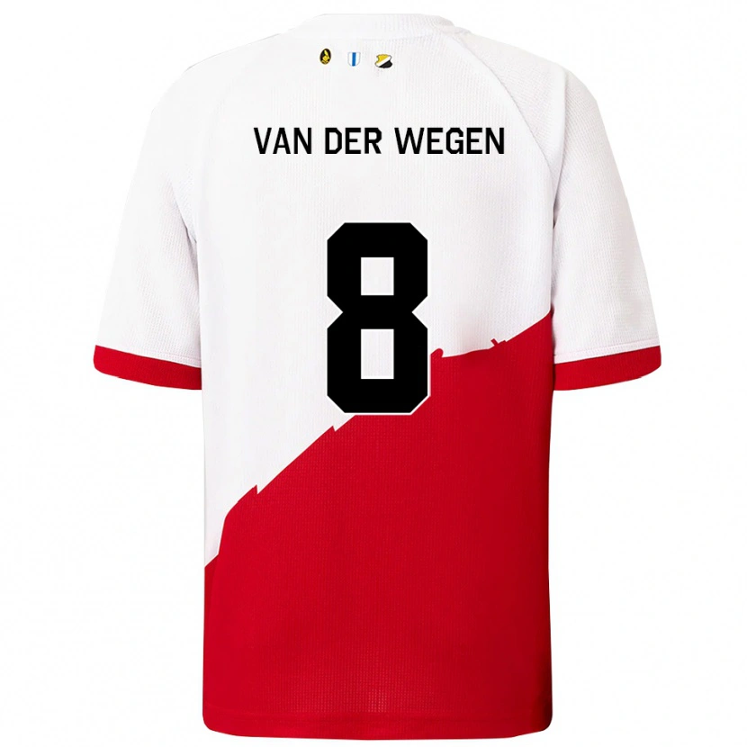 Danxen Kinder Sil Van Der Wegen #8 Weiß Rot Heimtrikot Trikot 2025/26 T-Shirt Österreich