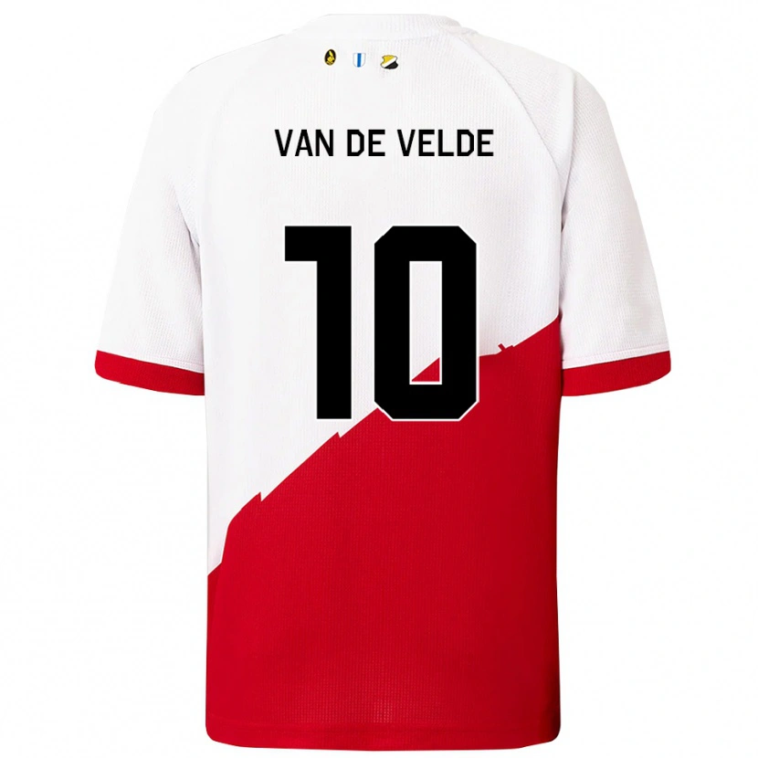 Danxen Kinder Senne Van De Velde #10 Weiß Rot Heimtrikot Trikot 2025/26 T-Shirt Österreich