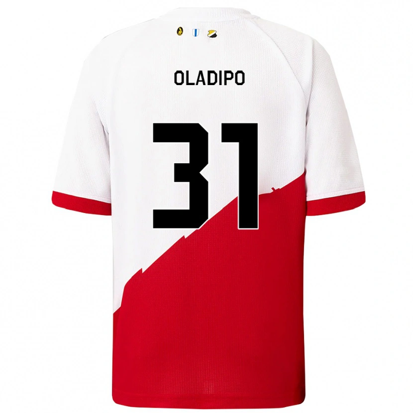 Danxen Kinder Laolu Oladipo #31 Weiß Rot Heimtrikot Trikot 2025/26 T-Shirt Österreich