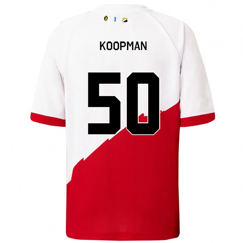 Danxen Kinder Kyra Koopman #50 Weiß Rot Heimtrikot Trikot 2025/26 T-Shirt Österreich