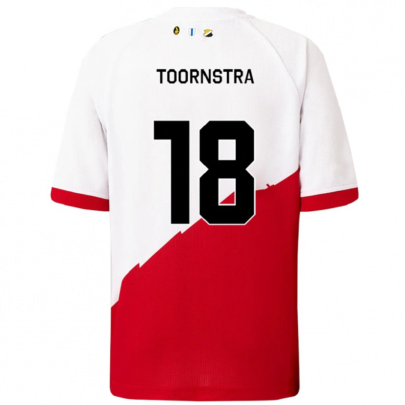 Danxen Kinder Jens Toornstra #18 Weiß Rot Heimtrikot Trikot 2025/26 T-Shirt Österreich