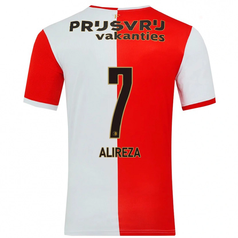 Danxen Kinder Alireza Jahanbakhsh #7 Rot Weiß Heimtrikot Trikot 2025/26 T-Shirt Österreich