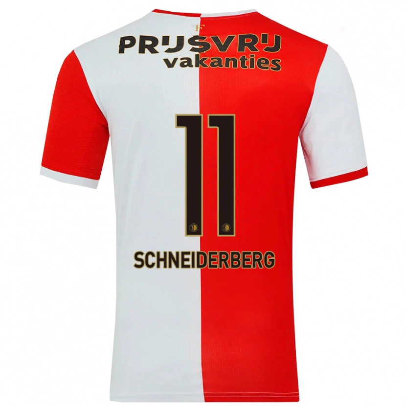 Danxen Kinder July Schneiderberg #11 Rot Weiß Heimtrikot Trikot 2025/26 T-Shirt Österreich