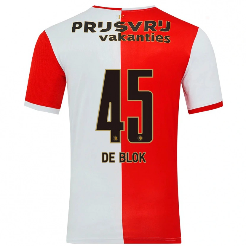 Danxen Kinder Lars De Blok #45 Rot Weiß Heimtrikot Trikot 2025/26 T-Shirt Österreich