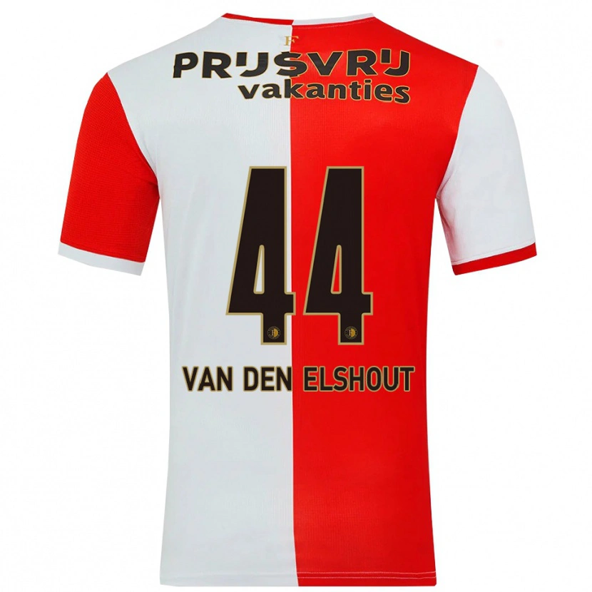Danxen Kinder Tobias Van Den Elshout #44 Rot Weiß Heimtrikot Trikot 2025/26 T-Shirt Österreich