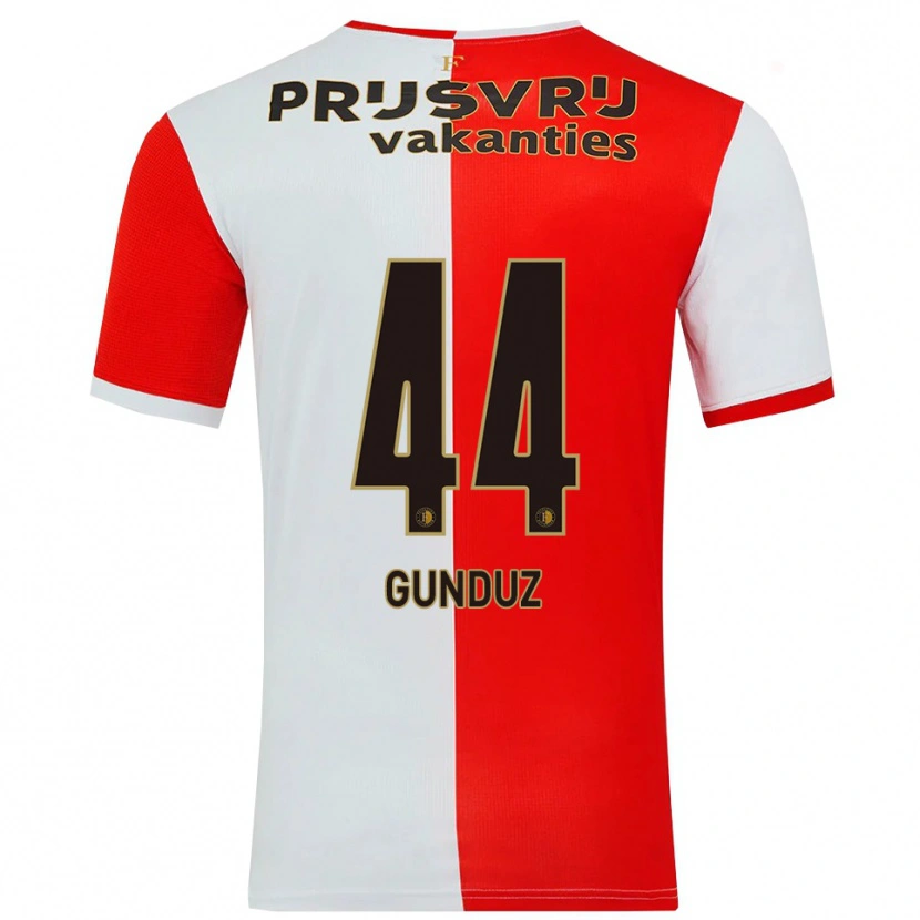 Danxen Kinder Omer Gunduz #44 Rot Weiß Heimtrikot Trikot 2025/26 T-Shirt Österreich