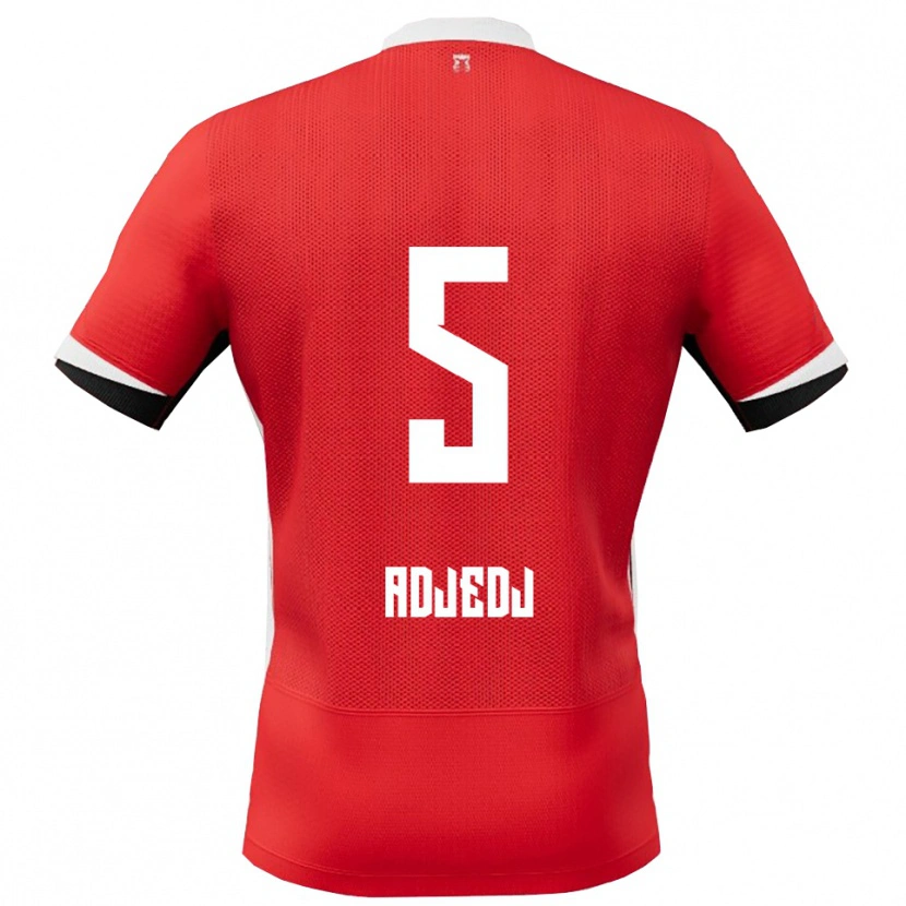 Danxen Kinder Eliav Adjedj #5 Rot Weiß Heimtrikot Trikot 2025/26 T-Shirt Österreich