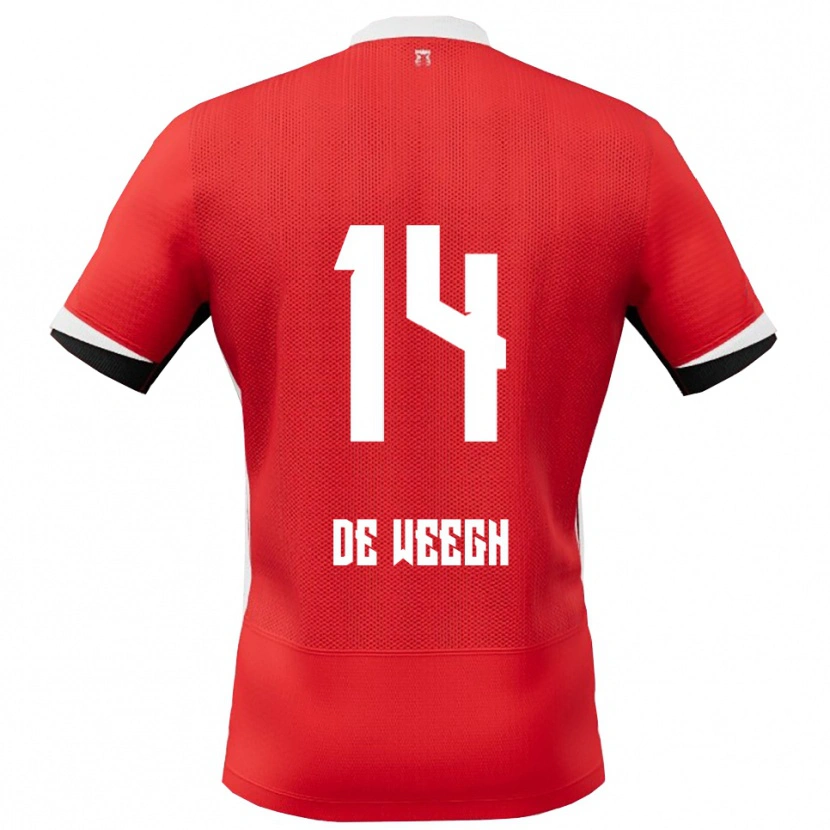 Danxen Kinder Bo Op De Weegh #14 Rot Weiß Heimtrikot Trikot 2025/26 T-Shirt Österreich