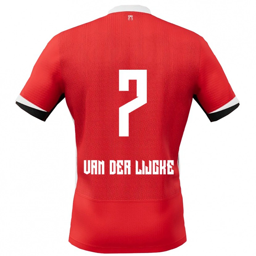 Danxen Kinder Donny Van Der Lijcke #7 Rot Weiß Heimtrikot Trikot 2025/26 T-Shirt Österreich