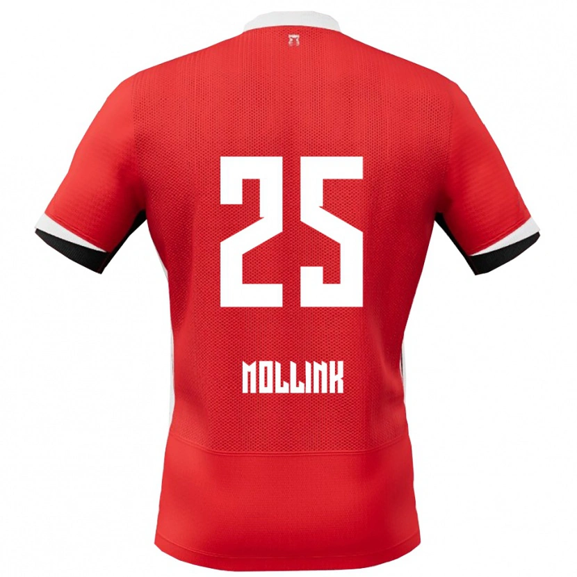 Danxen Kinder Yaël Mollink #25 Rot Weiß Heimtrikot Trikot 2025/26 T-Shirt Österreich