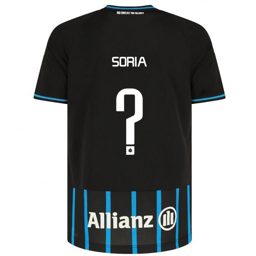 Danxen Kinder Matteo Soria #0 Schwarz Blau Heimtrikot Trikot 2025/26 T-Shirt Österreich