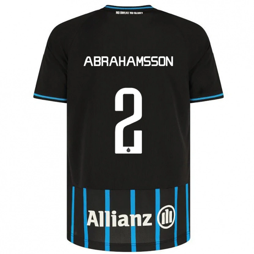 Danxen Kinder Sejde Abrahamsson #2 Schwarz Blau Heimtrikot Trikot 2025/26 T-Shirt Österreich