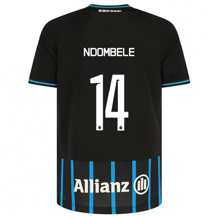 Danxen Kinder Don Ndombele #14 Schwarz Blau Heimtrikot Trikot 2025/26 T-Shirt Österreich