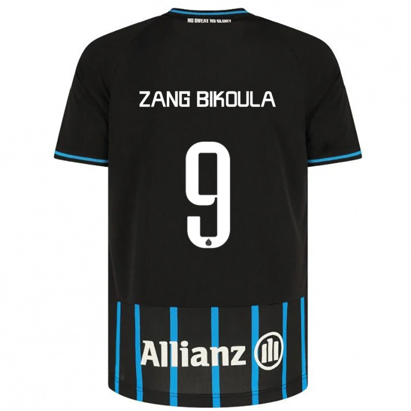 Danxen Kinder Véronique Zang Bikoula #9 Schwarz Blau Heimtrikot Trikot 2025/26 T-Shirt Österreich