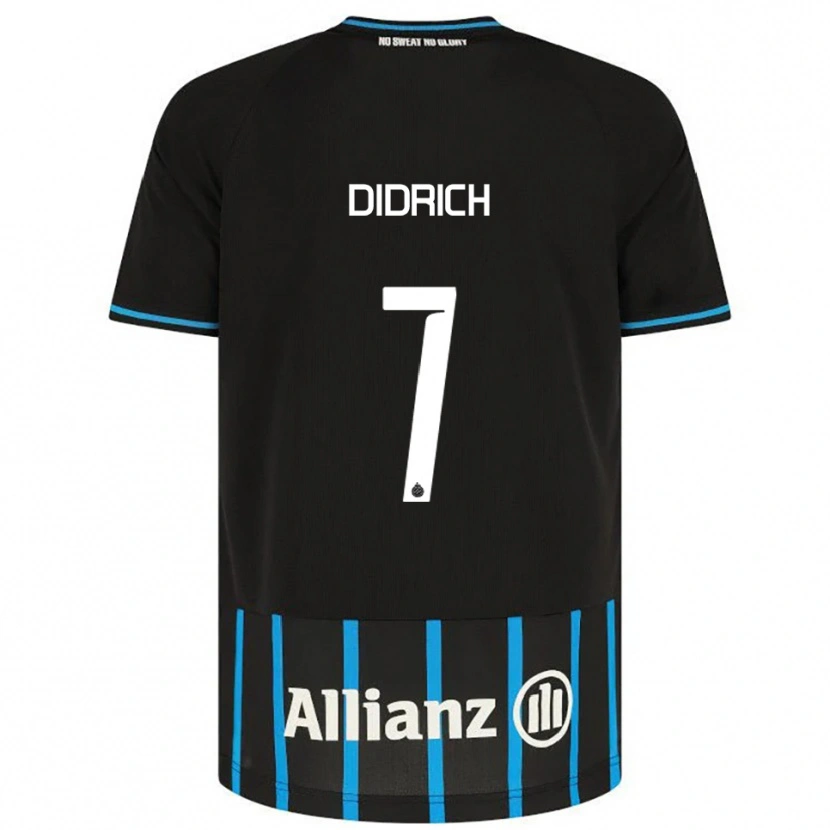 Danxen Kinder Brian Didrich #7 Schwarz Blau Heimtrikot Trikot 2025/26 T-Shirt Österreich