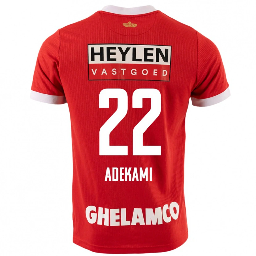 Danxen Kinder Farouck Adekami #22 Rot Weiß Heimtrikot Trikot 2025/26 T-Shirt Österreich